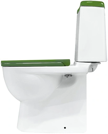 Унитаз-компакт Sanita Luxe Best Color Green белый/зеленый WC.CC/Best/2-DM/GRN.G/S1