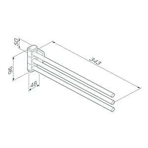 Полотенцедержатель Am.Pm Gem чёрный матовый A9032722 Полотенцедержатель Am.Pm Gem чёрный матовый A9032722, 2