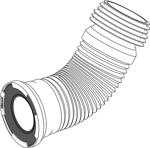Гофра для унитаза AlcaPlast 280-600мм A97