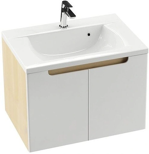 Тумба-умывальник подвесная Ravak SDD Classic 70 белый/береза X000001090+XJD01170000