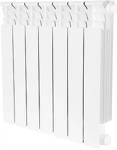 Радиатор биметаллический 7 секций нижнее правое подключение Stout Space 500 SRB-0320-050007 Радиатор биметаллический 7 секций нижнее правое подключение Stout Space 500 SRB-0320-050007, 1