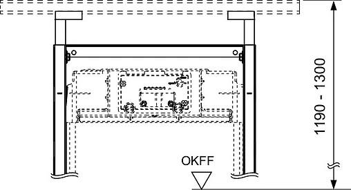 Комплект креплений для монтажа инсталляции с TECEprofil 9380001
