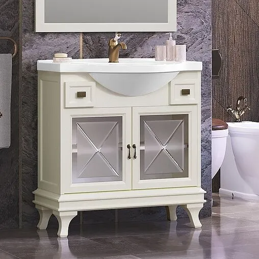 Тумба под умывальник напольный Opadiris Борджи 85 слоновая кость 00-00006742