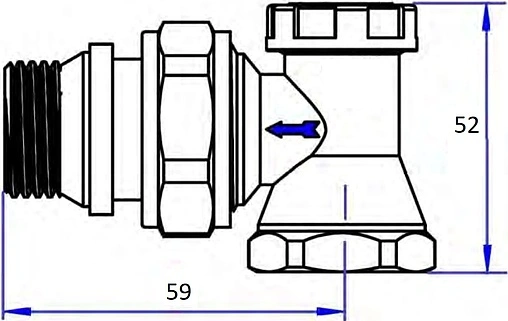 Вентиль запорный угловой ¾&quot; в/н IVANCI IVC.103004.N.04