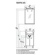 Тумба-умывальник напольная Aquaton Мира H 45 белый 1A1044K1MR010