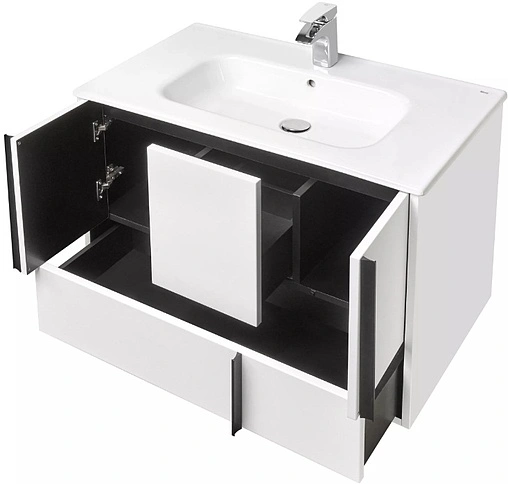 Тумба-умывальник подвесная Aquaton Ривьера 80 белый матовый 1A2390K1RVX20