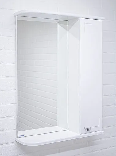 Шкаф-зеркало Айсберг Классик 55 R белый DA1051HZ