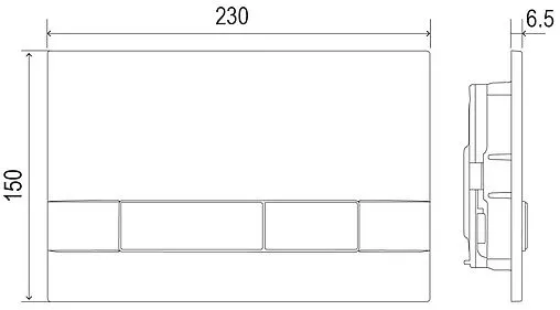 Инсталляция для подвесного унитаза Set 3 в 1 Lemark Peneda+Bit 9880110 с кнопкой хром глянцевый