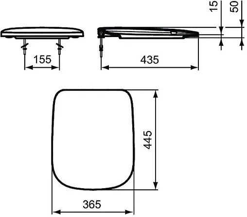 Крышка-сиденье для унитаза с микролифтом Ideal Standard I.Life A белый T481301