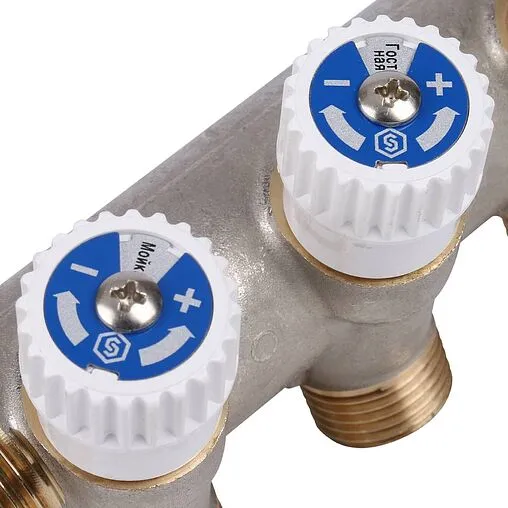 Коллектор регулирующий проходной 3 отвода 1&quot;в/н x ½&quot;к Stout SMB 6851 011203