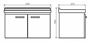 Тумба-умывальник подвесная Comforty Рига 80 дуб сонома/белый 00004139026CF, 2