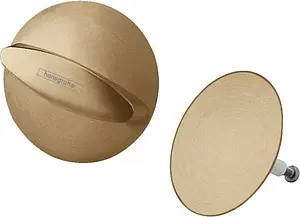 Внешняя монтажная часть сифона для ванны Hansgrohe Flexaplus шлифованная бронза 58185140 Внешняя монтажная часть сифона для ванны Hansgrohe Flexaplus шлифованная бронза 58185140, 1