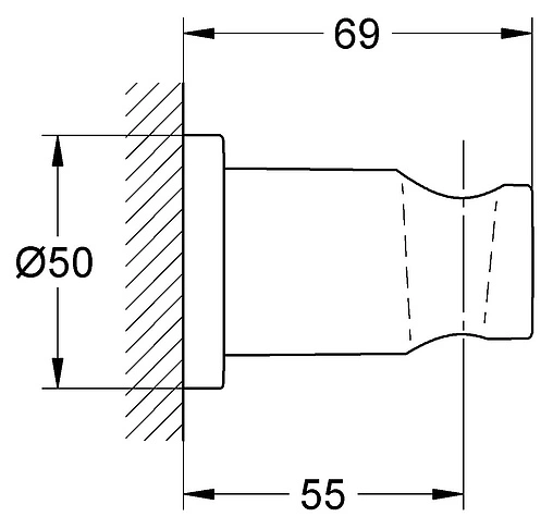 Держатель ручного душа Grohe Rainshower белый 27074LS0