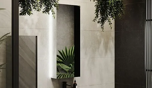 Шкаф-зеркало Jorno Incline 45 R антрацит Inc.03.45/P/А/JR