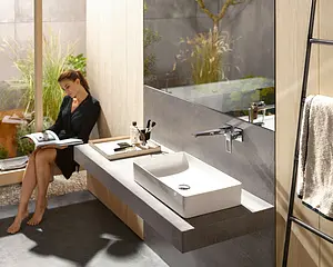 Смеситель для раковины из стены Hansgrohe Metropol хром 74526000, 3