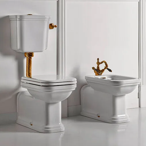 Унитаз-компакт с высоким бачком Kerasan Waldorf белый