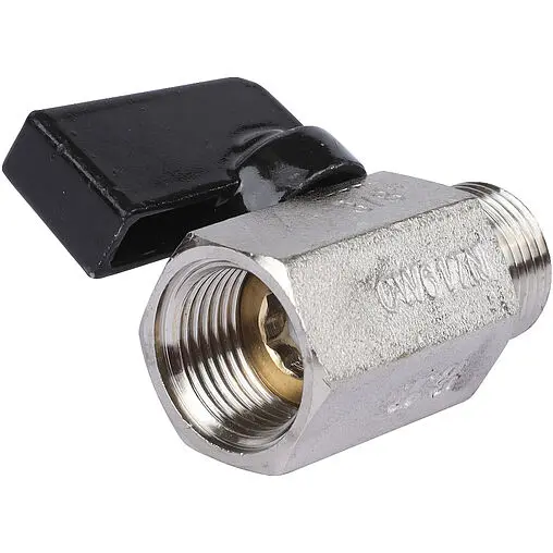 Кран шаровый мини ⅜&quot;в x ⅜&quot;н Bugatti Kansas 08050011