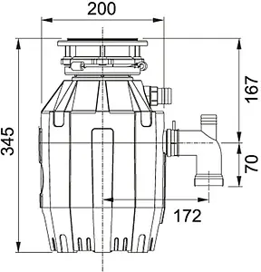 Измельчитель пищевых отходов Franke Turbo Elite TE-50 134.0535.229 Измельчитель пищевых отходов Franke Turbo Elite TE-50 134.0535.229, 2