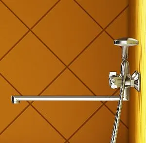 Смеситель для ванны с длинным изливом Dorff Modern хром D7095000 Смеситель для ванны с длинным изливом Dorff Modern хром D7095000, 4