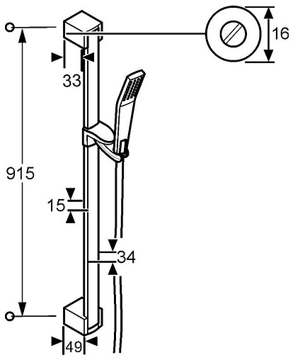 Душевая стойка Kludi JOOP! хром 5513005-00