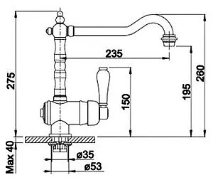 Смеситель для кухни Blanco Tradon полированная латунь 520787, 2