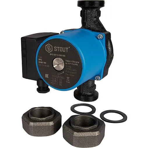 Насос циркуляционный Stout 25/60-180 SPC-0010-2560180 Насос циркуляционный Stout 25/60-180 SPC-0010-2560180