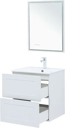 Тумба-умывальник подвесная Aquanet Терра 60 белый матовый 00313232+