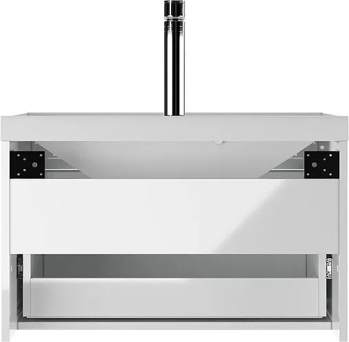 Тумба-умывальник подвесная Айсберг Ева 80 белый DA5903T+4670142930020