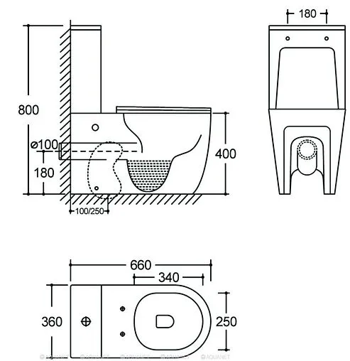 Чаша унитаза Aquanet Cetus 3.0 C1 Tornado белый