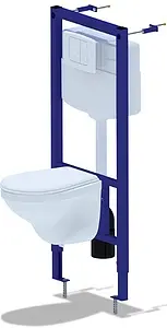 Комплект 5 в 1 Ани Пласт Элеганс WN1110 с кнопкой белый глянцевый Комплект 5 в 1 Ани Пласт Элеганс WN1110 с кнопкой белый глянцевый, 1