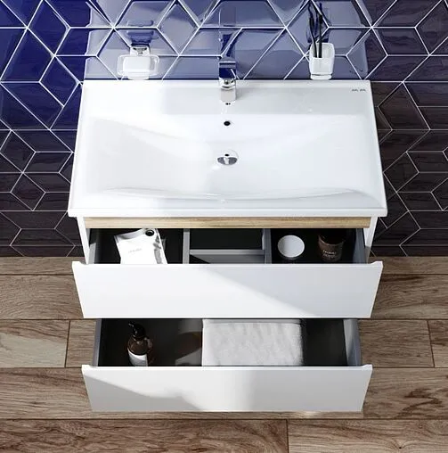 Тумба под умывальник подвесная Am.Pm X-Joy 80 белый/светлое дерево M85AFHX0802WG Тумба под умывальник подвесная Am.Pm X-Joy 80 белый/светлое дерево M85AFHX0802WG