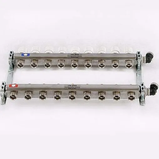 Группа коллекторная распределительная 9 отводов 1&quot;в/в x ¾&quot;ек Uni-fitt 451I4309