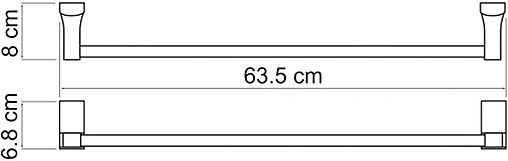 Полотенцедержатель Wasserkraft Exter бронза 5230