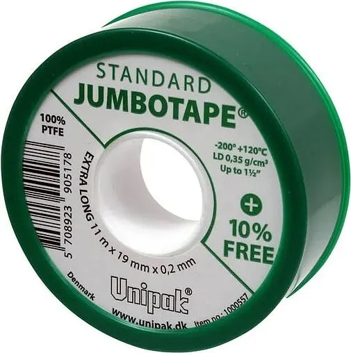 Лента ФУМ 19 x 0.2мм x 11м Unipak Jumbotape 1000557