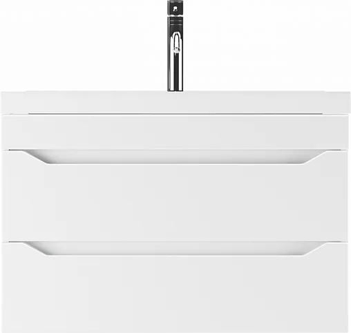 Тумба под умывальник подвесной Айсберг Bazis 80 белый DA5917T