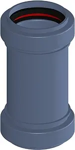 Муфта надвижная (ремонтная) внутренняя бесшумная D=110мм Poloplast POLO-KAL NG P2314 Муфта надвижная (ремонтная) внутренняя бесшумная D=110мм Poloplast POLO-KAL NG P2314, 1