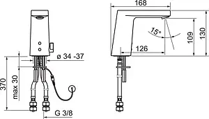 Смеситель для раковины Oras Electra хром 6125F, 3