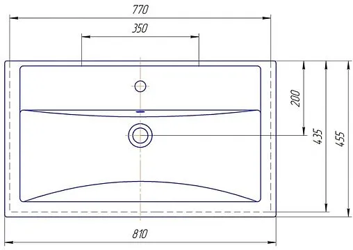 Раковина Kirovit Фостер 80 белый 4640021064733 Раковина Kirovit Фостер 80 белый 4640021064733