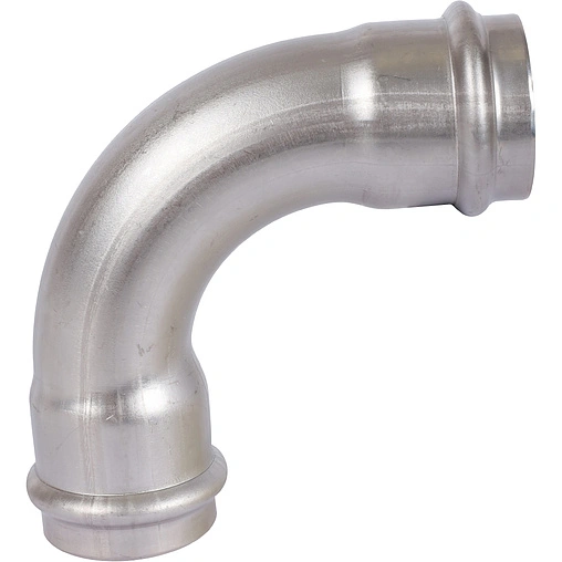 Уголок пресс двухраструбный 54мм угол 90° Sanha NiroSan 9002A 69002A54