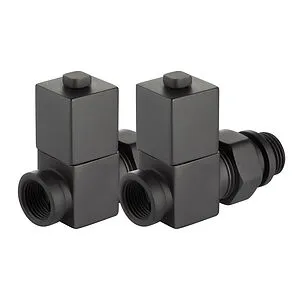 Комплект вентилей запорных прямых ½" в/н Royal Thermo Cube черный RTE 56.0006 Комплект вентилей запорных прямых ½" в/н Royal Thermo Cube черный RTE 56.0006, 4
