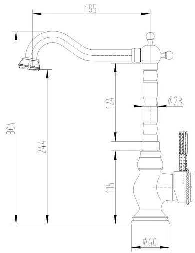 Смеситель для кухни Lemark Jasmine черная бронза LM6645ORB