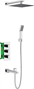 Душевая система с термостатом для ванны Timo Petruma хром SX-5049/00SM Душевая система с термостатом для ванны Timo Petruma хром SX-5049/00SM, 1