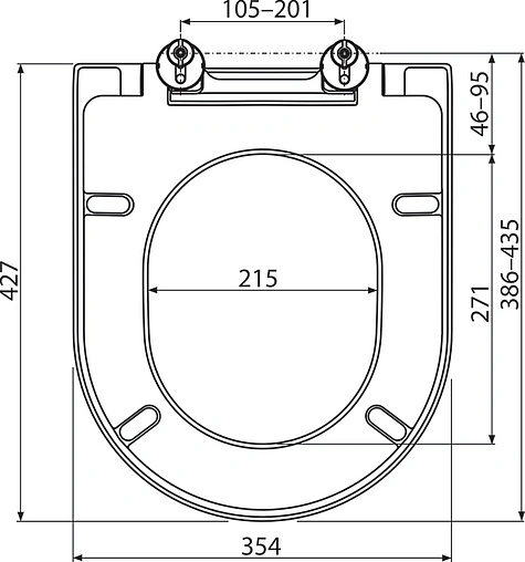 Крышка-сиденье для унитаза с микролифтом Ravak Uni Chrome 02A белый X01549