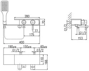 Смеситель для ванны Rav Slezak Murray хром MU054.5/1 Смеситель для ванны Rav Slezak Murray хром MU054.5/1, 2
