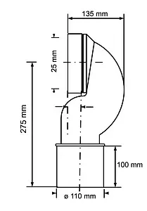 Патрубок для унитаза Mc Alpine 90° MRWC15P Патрубок для унитаза Mc Alpine 90° MRWC15P, 2