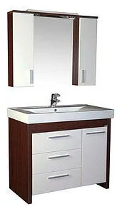 Шкаф-зеркало Aquanet Тиана 100 белый/венге 172679 Шкаф-зеркало Aquanet Тиана 100 белый/венге 172679, 5