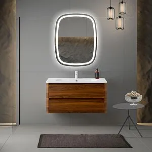 Тумба-умывальник подвесная Cezares Relax 100 дуб карамельный RELAX-1000-2C-SO-RC-P+CZR-1000/480-LV-MR-NV Тумба-умывальник подвесная Cezares Relax 100 дуб карамельный RELAX-1000-2C-SO-RC-P+CZR-1000/480-LV-MR-NV, 4