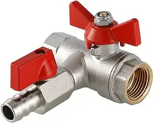 Кран шаровый с дренажем и обратным клапаном ½"в x ½"в x ¼"в x 14ш Valtec VT.248.N.04 Кран шаровый с дренажем и обратным клапаном ½"в x ½"в x ¼"в x 14ш Valtec VT.248.N.04, 1