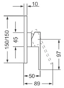 Смеситель для душа скрытого монтажа Villeroy&Boch Classic хром TVS10135200061, 2