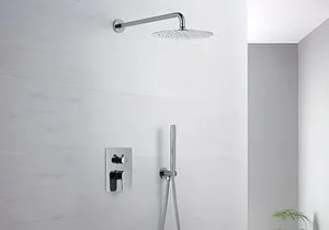 Душевая система со смесителем для душа Aquatek Оберон хром AQ1272CR Душевая система со смесителем для душа Aquatek Оберон хром AQ1272CR, 3